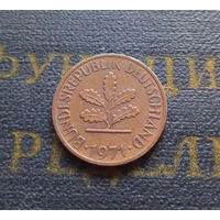 1 пфенниг 1971 (J) Германия ФРГ #05