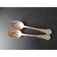 Ложечки десертные чайные кофейные барокко Фраже Fraget Варшава царская Россия