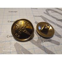 Пуговицы таможенной службы РБ (кадуцей и ключ) большие 22 мм (цена за 1 шт.)