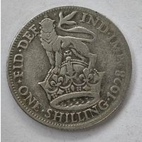 1928 год Англия шиллинг серебро