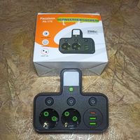 Сетевой фильтр 2 розетки, 2 USB, 1 Type-C с выключателями