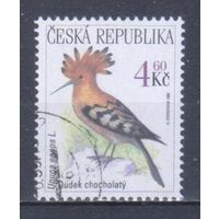 [861] Чехия 1999. Фауна.Птицы.Удод. Гашеная марка.