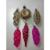 Ёлочные игрушки -  КОЛОСКИ . СССР .