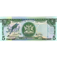 Тринидад и Табаго, 5 долларов, 2006 г., P-47b, UNC