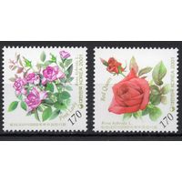 Корея Южная 2001. Флора. Цветы розы 2 марки 2200