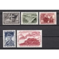 89.Bg. Бельгия. Генерал Джордж Смит Паттон. 1957 г. Полная серия. Mi.##1077 -1081(*).