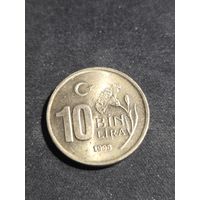 Турция 10000 лир 1998