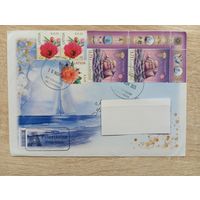 ПОДПИСАННЫЙ КОНВЕРТ. ЛАТВИЯ. ОДИНОКИЙ ПАРУС.