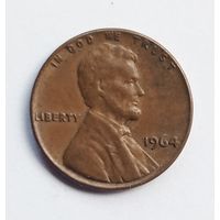 США. 1 цент 1964 г.