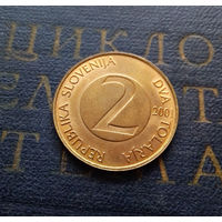 2 толара 2001 Словения #01 AU