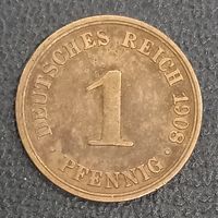 1 пфенниг 1908 А Берлин
