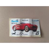 Наклейка Turbo Le Mans Турбо Ле-Ман  номер 52