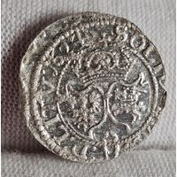 Солид 1624/24 года, СОХРАН, Сигизмунд III, Речь Посполитая, Вильно, R1 РЕДКАЯ РАЗНОВИДНОСТЬ!