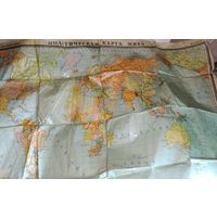 Карта времён СССР в коллекцию или для декора с рубля