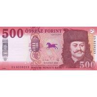 Венгрия 500 форинтов образца 2025 года UNC pw202