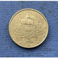 Италия 50 евроцентов 2008