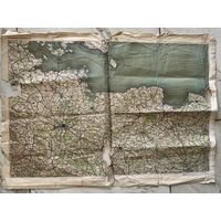 Военно-дорожная карта РККА  Кёнисберг-Берлин.