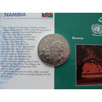 Намибия.  10 долларов 1995 год  KM#9   "50 лет Организации Объединенных Наций"