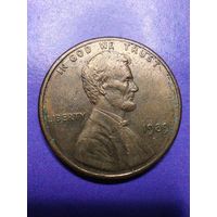 США 1 цент 1989