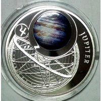 РАСПРОДАЖА!!! - БЕЛАРУСЬ 10 рублей 2012 год "Солнечная Система - ЮПИТЕР" (серебро) - PROOF!