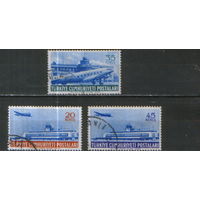 3 марки из серии 1954г. Турция "Авиапочта"