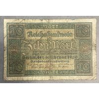 Банкнота 10 марок 1920 год. Веймарская республика.