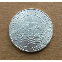 Португальское Сан-Томе и Принсипи, 50 эскудо 1970 г., серебро 0.650, 500 лет открытию