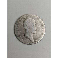 Монета 1/6 талера 1814 А Фридрих Вильгельм Серебро. С рубля