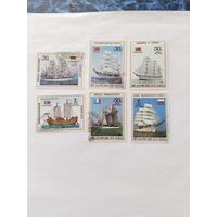 КНДР  1987  6 м парусники
