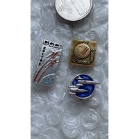 Значки космос, Восток 5, Восток 6, 3 шт