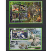 Буркина-Фасо 2019** Хищные Птицы Совы