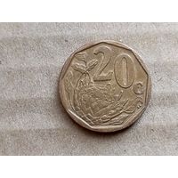 ЮАР 20 центов, 2008г. (U-обм)