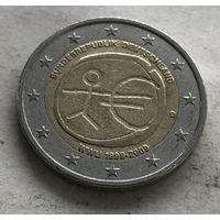 Германия 2 евро 2009 - 10 лет монетарной политики ЕС (EMU) и введения евро (D - Мюнхен)