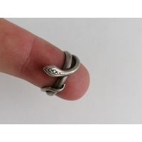 Кольцо, Змея, серебро 800