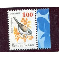 Беларусь 2006. Девятый стандартный выпуск. Птицы сада. Славка-завирушка. Простая бумага