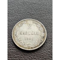 2 марки 1908 для Финляндии ( Николай Второй) UNC , тираж 124 935 шт