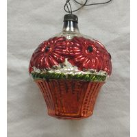 Ёлочная игрушка корзинка