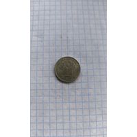 Россия 1 рубль 2001 год. 10 лет СНГ.