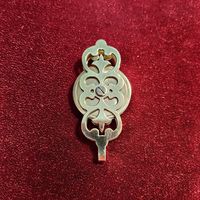 Подвес "блочек" для жильных часов. Латунь