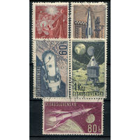 Чехословакия - 1962г. - космос - 5 марок - гашёные. #3-WB-92-KS-5