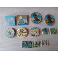 Детские значки переливашки - переливные мультфильмы сказки