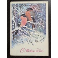 Манилова С Новым годом 1979 подписанная открытка СССР