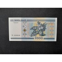 1000 рублей 2000 года. Беларусь. Серия ГК. Без модификации. UNC