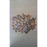 Сборный лот мелких монет России, вышедших из обращения. 1, 5, 10, 50 копеек. 140 штук.