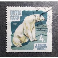 Марка СССР 1964 год 100 лет Московскому зоопарку