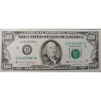 100 долларов США, 1990г.