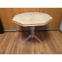 Стол дубовый ,резная нога ,Натуральный ,старинный ,