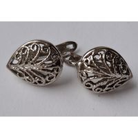 Серьги. Листики. Мельхиор