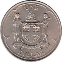 Фиджи 1 доллар, 1969 Елизавета II UNC