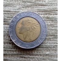 Werty71 Италия 500 лир 1989 биметалл